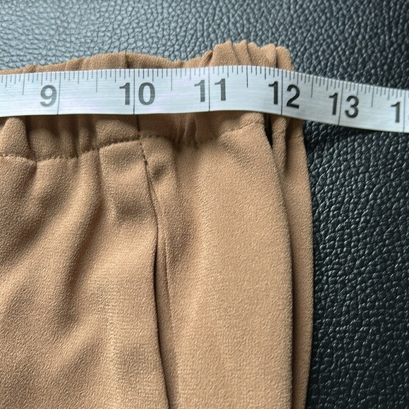 Aritzia Babaton Dexter Pull On Jogger Ankle Length Tuxedo Pant Camel Tan Sz M - Picture 13 of 14